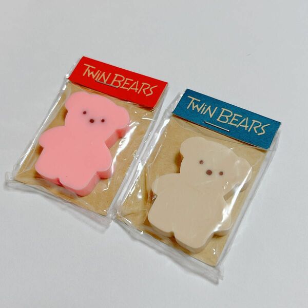 レトロ ヤングコクヨ TWIN BEARS 消しゴム