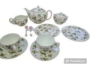 WEDGWOOD ティーセット ティーポット ソーサー ポット 食器 洋食器 現状品(0314c12)