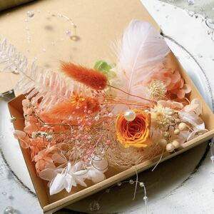  свадебный orange rose материалы для цветочной композиции набор 
