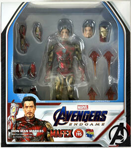 【新品 未開封】MAFEX No.195 IRON MAN MARK85（BATTLE DAMEGE Ver.）アイアンマンマーク85 ダメージVer.