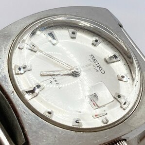 TO1 セイコー SEIKO コーラス 2118-0310 シルバー文字盤 デイト 手巻き腕時計の画像7
