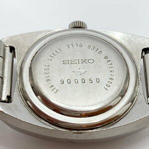 TO1 セイコー SEIKO コーラス 2118-0310 シルバー文字盤 デイト 手巻き腕時計の画像5