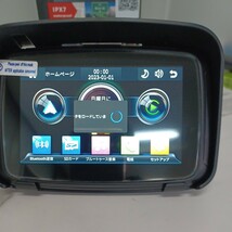 y032703f IYING バイク用5インチ ディスプレイオーディオ ワイヤレス Carplay/Android Auto オートバイ ポータブル 無線 CarPlay_画像3