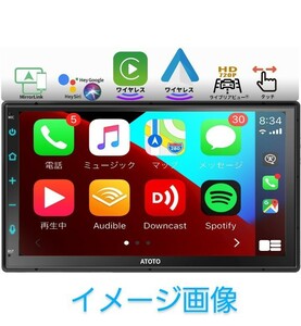 y030502f ATOTO F7 WE 7インチタッチパネルオーディオ一体型ナビ、2DINカーステレオ CarPlay、Android Auto ワイヤレス F7G2B7WE