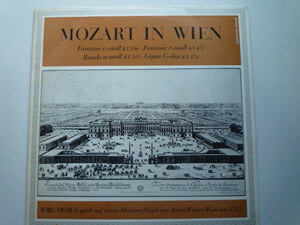 SM11 独HM盤LP MOZART IN WIEN モーツァルト/幻想曲K.396、475、ロンドK.511他 デムス