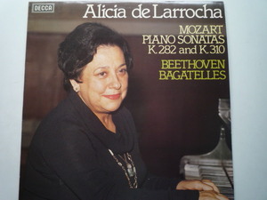 SM48 蘭DECCA盤LP モーツァルト/ピアノ・ソナタK.282、310、ベートーヴェン/バガテル集Op.33 ラローチャ 