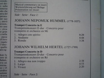 SN42 蘭PHILIPS盤LP トランペット協奏曲/フンメル、ヘルテル他 ハーデンベルガー/マリナー DIGITAL_画像2