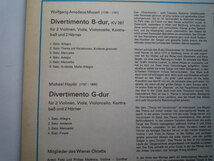 SO08 独DECCA盤LP ディヴェルティメント モーツァルト/K.287、M・ハイドン ウィーン八重奏団_画像2