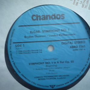SO25 英Chandos盤LP エルガー/交響曲第1番 B・トムソン/ロンドンPO DIGITALの画像3