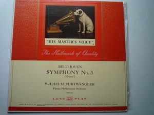 SO83 米HMV盤LP ベートーヴェン/交響曲第3番 フルトヴェングラー/ウィーンPO 影犬