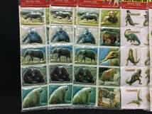 デッドストック 動物 恐竜 パフステッカー 6パックセット ファンシー 日本製 昭和_画像2
