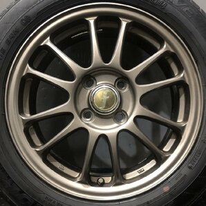 【DUNLOP EC204 175/65R15】夏タイヤ【MANARAY マナレイ 15インチ 5.5J4HPCD100+50】19年製 バリ溝 フィット シャトル等 (VTO866)の画像5