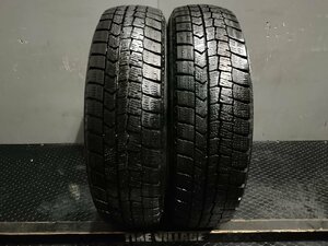 DUNLOP WINTER MAXX WM02 155/65R14 14インチ スタッドレス 2本 22年製 ワゴンR ekワゴン タント スペーシア N-WGN等　(VTJ832)