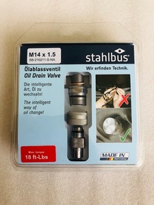 ホンダ用　STAHLBUS エンジンオイル簡易交換ドレインボルト　M14x1.5