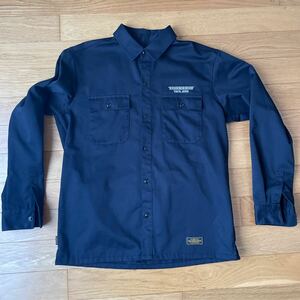 NEIGHBORHOOD CLASSIC WORK / EC-SHIRT .LS L NAVY / ネイバーフッド シャツ ワークシャツ 191TSNH-SHM01 ジャケット ネイビー 紺