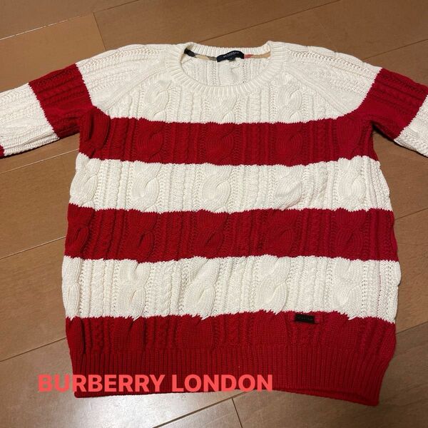 バーバリーロンドン/BURBERRY LONDONニットセーター　ボーダー柄