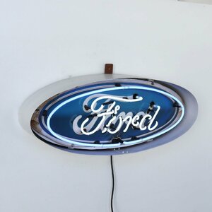 ヴィンテージ FORD ネオンサイン / アメリカ ライト フォード ネオン管 看板 照明 壁掛け USA 雑貨 コレクタブル ディスプレイ#506-039-953