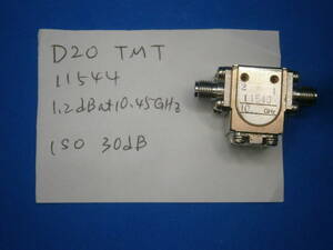 送料120円 アイソレーター　10GHzに使用可能　マイクロ波　整理番号D20