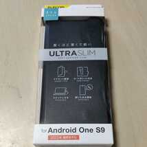 ◎ELECOM Android One S9 用 ソフトレザーケース 手帳型 UltraSlim ブラック PM-K212PLFUBK_画像1