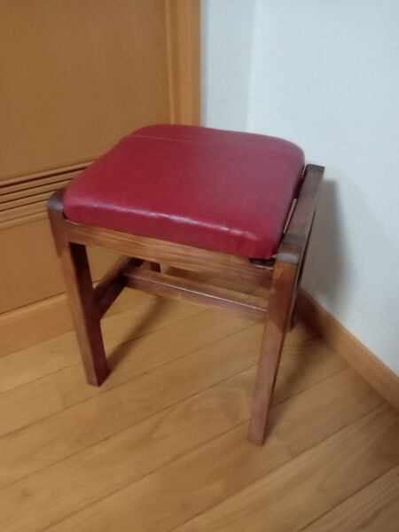 ゆったりスツール ハンドメイド(赤)