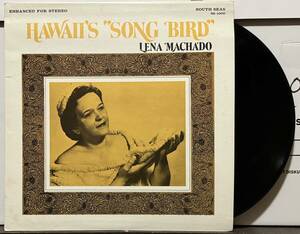 Hapa Haole Steel Guitar Hawaii LP Mellow Hawaiian Lena Machado/Songbird Of Hawaii　ハワイレコード