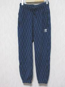 adidas アディダスオリジナルス モノグラム スウェット パンツ MONO AOP PANTS FM3410 メンズ M ネイビー　kn1785