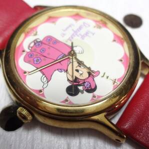 整備済 90年代 ビンテージ SEIKO ミニーマウス 着物 漢字 レディースウォッチ 腕時計 ディズニーランド限定 セイコーの画像5