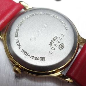 整備済 90年代 ビンテージ SEIKO ミニーマウス 着物 漢字 レディースウォッチ 腕時計 ディズニーランド限定 セイコーの画像6