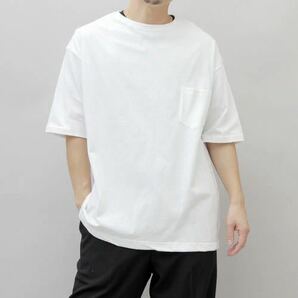 新品未使用 ユナイテッドアスレ ビッグシルエット ポケット付き 無地 半袖Tシャツ 白 M サイズ UNITED ATHLE ホワイト クルーネックの画像10