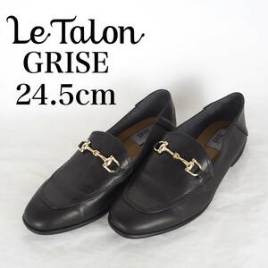 MK5213*Le Talon GRISE*ルタロン*レディースローファー*24.5cm*黒