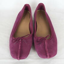 MK5230*Clarks*クラークス*レディースバレエシューズ*UK6-25cm*紫_画像2