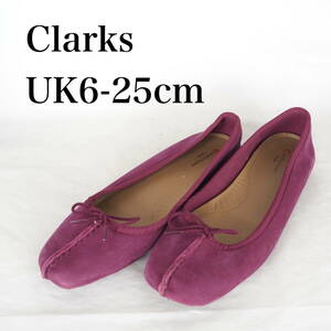 MK5230*Clarks* Clarks * lady's ballet shoes *UK6-25cm* purple 