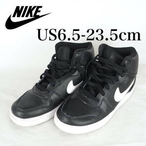 MK5252*NIKE*ナイキ*レディースハイカットスニーカー*US6.5-23.5cm*黒の画像1