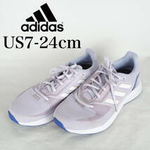 MK5325*adidas*アディダス*レディーススニーカー*US7-24cm*ラベンダー_画像1