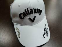 CALLAWAY キャロウェイ 帽子 ゴルフキャップ マーカー付 ホワイト_画像4