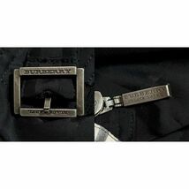 極美品 L バーバリーブラックレーベル シャドーチェック ジャケット 黒 ホースロゴ ノバチェック BURBERRY BLACK LABEL パーカー 春夏_画像8