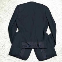 美品 XL ヴェルサーチ ウール スーツ 紺 メデューサ 総柄 裏地 イタリア製 50 GIANNI VERSACE 羊毛 セットアップ 上下 ネイビー 2L LL_画像6