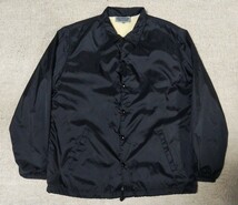 ◎良品◎保温性抜群◎激シブ◎COMME des GARCONS コムデギャルソンバックロゴプリント裏ボアコーチジャケット size L ブラック_画像3