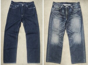 ◎激得◎廃盤◎美品◎ビッグサイズ◎Levi'sホワイトパッケージ リーバイス502濃紺デニムW36+リーバイス502-03USED加工デニムW36 2本セット 