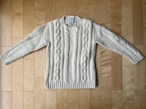 visvim HIGHLANDCREWNECKJUMBOKNITIVORYサイズ2 FLUXUS泥染　藍染中村ヒロキICT FIL