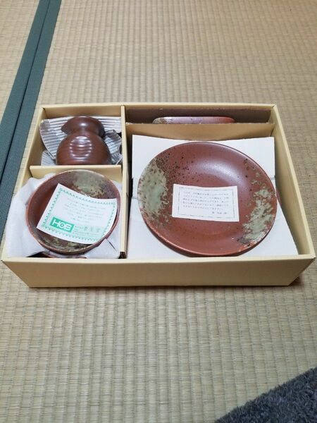 【即日発送】伊賀織部 天ぷら揃　セット　豊美堂　新品未使用 和食器 保管品　31