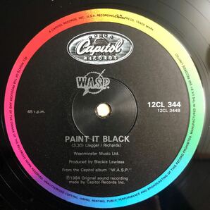 LP 美品 12inch single W.A.S.P./SCHOOL DAZE[UKオリジナル:初年度'84年PRESS:School Daze/Paint It Black収録]の画像4