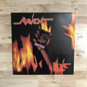 LP 美品 RAVEN/LIVE AT THE INFERNO[UKオリジナル:初年度'84年PRESS:2LP:MADE IN ENGLAND入り元々の紙スリーヴ付き]