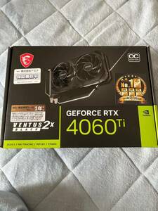 新品未開封　GeForce RTX 4060ti VENTUS 2X Black 8G OC