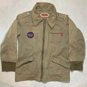  liner lack of Moujonjon 120 size jacket beige military 