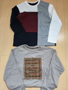 長袖Tシャツ Tシャツ ロンT キッズ ジュニア 150 キクチタケオ TK Eパターン