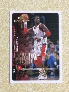 1999 2000 upper deck mvp gold script Hakeem Olajuwon card 