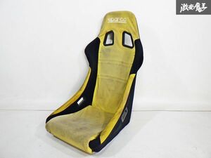 ★売り切り★ sparco スパルコ 汎用品 フルバケット フルバケ シート 底止め 1脚 黄色 イエロー 走行会 ドリフト 即納 棚M-2