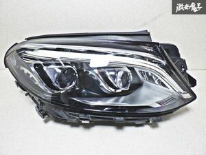 ★割れ無し★ メルセデス・ベンツ BENZ 純正 W166 C292 GLEクラス LED ヘッドライト ライト 右 右側 運転席側 右ハンドル A1669062403 S-1