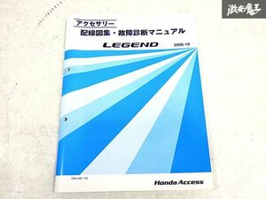  Honda original KB1 Legend wiring diagram compilation breakdown diagnosis manual service book service manual 1 pcs. immediate payment shelves S-3